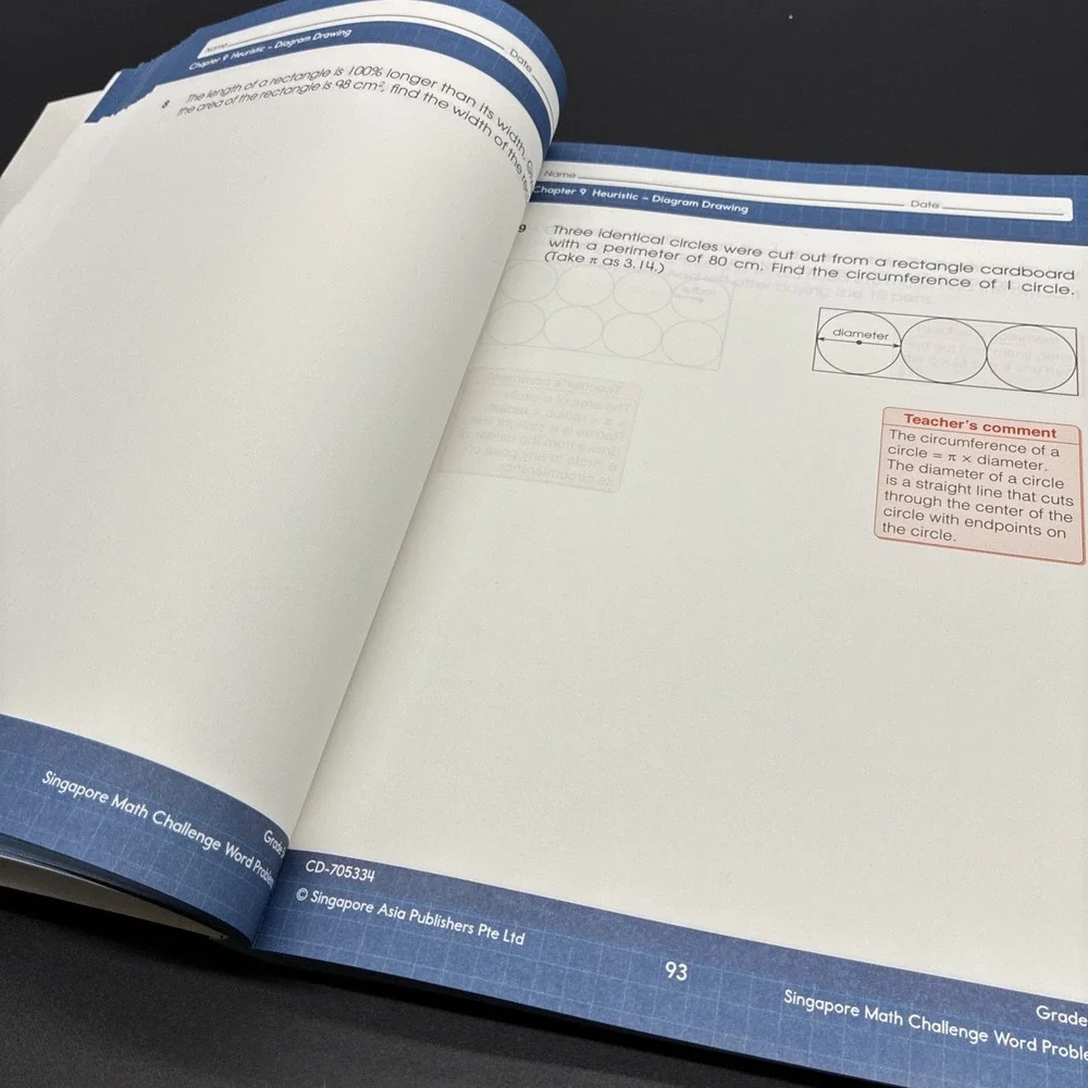 Singapore Math Challenge Word Problems Grade 5 Workbook Paperback